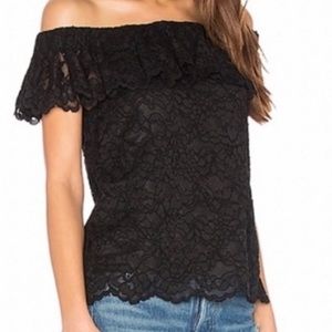 Rebecca Taylor, Size 0, off the shoulder lace top
